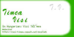 timea visi business card